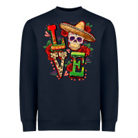 Navy Cinco de mayo love Heavyweight Sweatshirt - FaDigitalArtStudio