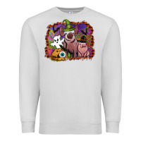 Dove Grey halloween pigs Premium Sweatshirt - SublimationCraftShop