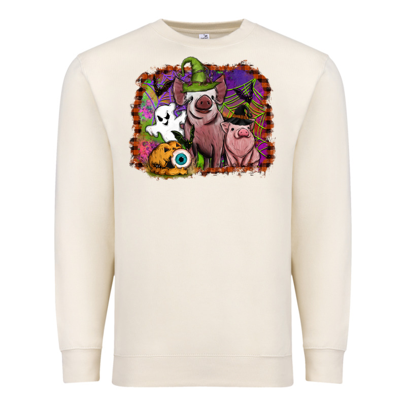 Halloween Pigs Premium Sweatshirt by SublimationCraftShop | Teevron