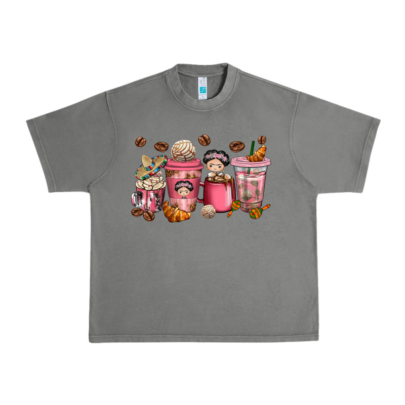 Cafecito Y Chisme Coffee Cups Urban Heavy Tee by texasbilliewilder | Teevron