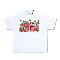 White Cafecito y Chisme Coffee Cups Urban Heavy Tee - texasbilliewilder