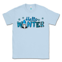 Dusty Blue hello winter gnomes Classic Tee - RanaPortraitStore