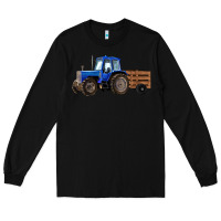 Black Farm Tractor Long Sleeve Tee - RanaPortraitStore