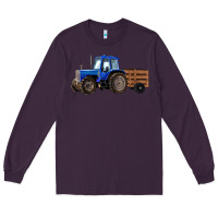Plum Farm Tractor Long Sleeve Tee - RanaPortraitStore