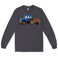 Smoke Farm Tractor Long Sleeve Tee - RanaPortraitStore
