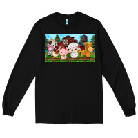 Black cute farm animals Long Sleeve Tee - TumblerDesignByShophia