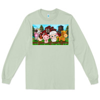 Matcha cute farm animals Long Sleeve Tee - TumblerDesignByShophia