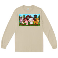 Mushroom cute farm animals Long Sleeve Tee - TumblerDesignByShophia