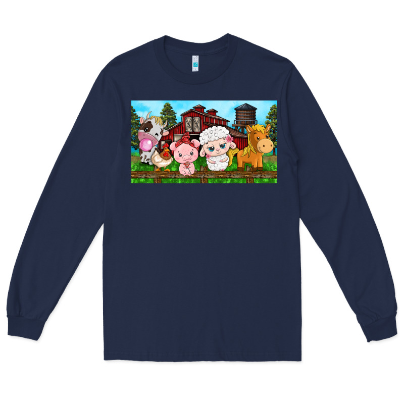 Cute Farm Animals Long Sleeve Tee by TumblerDesignByShophia | Teevron