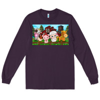 Plum cute farm animals Long Sleeve Tee - TumblerDesignByShophia