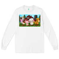White cute farm animals Long Sleeve Tee - TumblerDesignByShophia