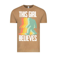 Vintage Camel bigfoot t  shirt bigfoot   this girl believes t  shirt Vintage Tee - DesigneFamous