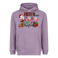 Lavender Merry Christmas Heavyweight Hoodie - CowhideDigitalArt