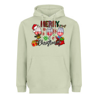 Matcha Merry Christmas Heavyweight Hoodie - CowhideDigitalArt