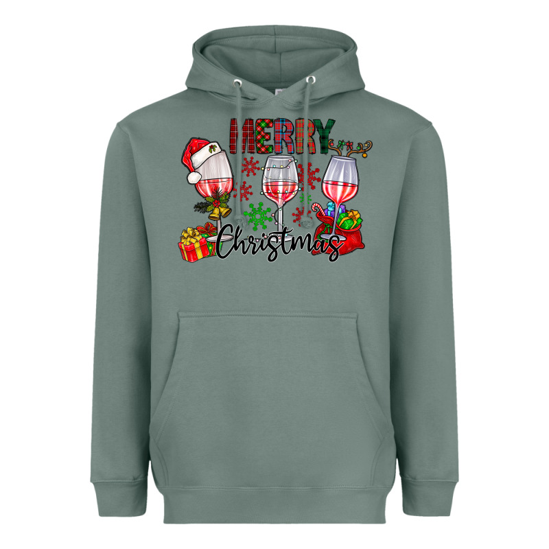 Merry Christmas Heavyweight Hoodie by CowhideDigitalArt | Teevron