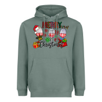 Sage Merry Christmas Heavyweight Hoodie - CowhideDigitalArt