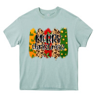 Merry Christmas Brushstrokes Heavy Core Tee | Teevron