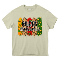 Mossy merry christmas brushstrokes Heavy Core Tee - MaliasSmallBusiness