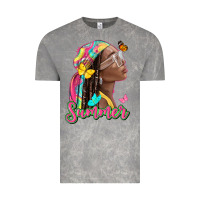 Cloud Rock summer afro Vintage Tee - NancyCooperArtShop