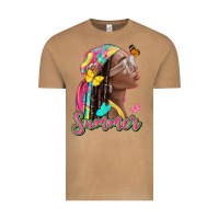 Vintage Camel summer afro Vintage Tee - NancyCooperArtShop