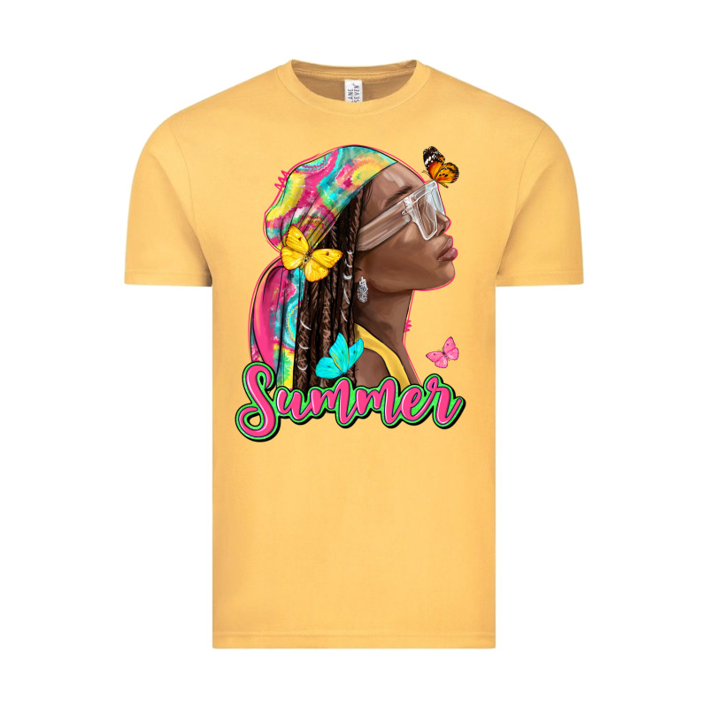 Summer Afro Vintage Tee by NancyCooperArtShop | Teevron