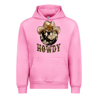 Fuchsia Pink howdy smiley face Urban Hoodie - BarkalooDesign