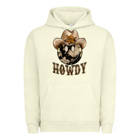 Pigment Pistachio howdy smiley face Urban Hoodie - BarkalooDesign