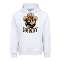 White howdy smiley face Urban Hoodie - BarkalooDesign