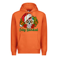 Carrot Feliz Navidad Skull Premium Hoodie - BundleAndBundleShop