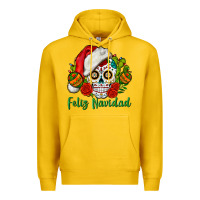 Lemon Feliz Navidad Skull Premium Hoodie - BundleAndBundleShop
