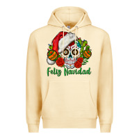 Pina Colada Feliz Navidad Skull Premium Hoodie - BundleAndBundleShop