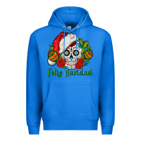 True Royal Feliz Navidad Skull Premium Hoodie - BundleAndBundleShop