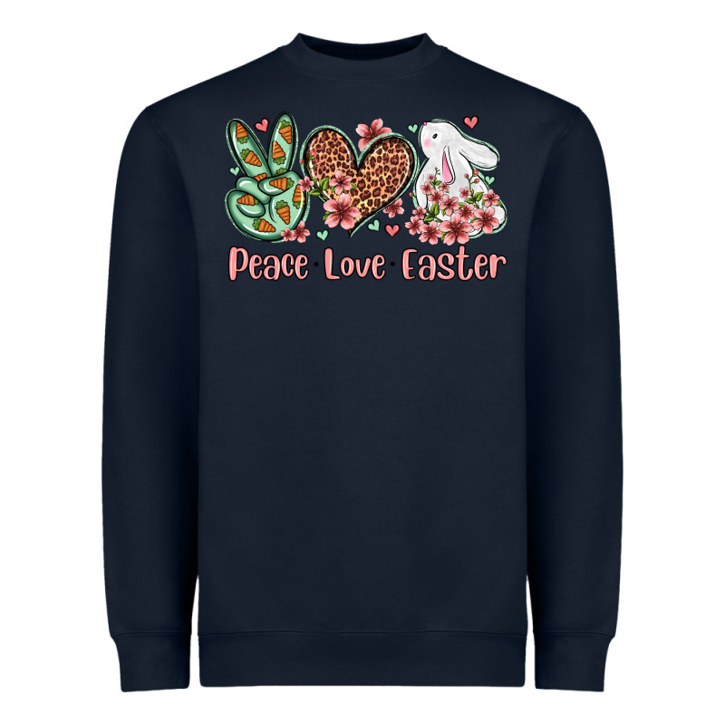 Easter Day Peace Love Easter Heavyweight Sweatshirt by OliviaCreatesArt | Teevron