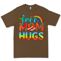 Cacao Pride LGBTQ Free Mom Hugs Premium Tee - BundleAndBundleShop