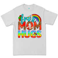 Dove Grey Pride LGBTQ Free Mom Hugs Premium Tee - BundleAndBundleShop