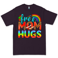Plum Pride LGBTQ Free Mom Hugs Premium Tee - BundleAndBundleShop