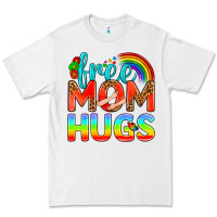 White Pride LGBTQ Free Mom Hugs Premium Tee - BundleAndBundleShop