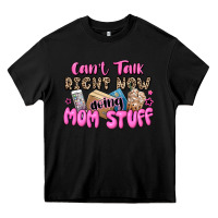 Black can't talk right now doing mom stuff Heavy Core Tee - JahusDesignShop
