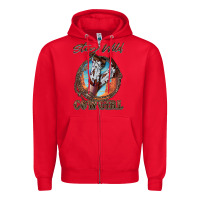 Red Stay Wild Cowgirl Zipper Hoodie - FaDigitalArtStudio