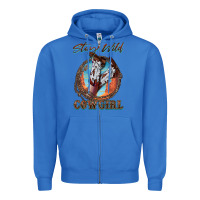 True Royal Stay Wild Cowgirl Zipper Hoodie - FaDigitalArtStudio