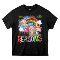 Black i love my job for all the little reasons Heavy Core Tee - NancyCooperArtShop