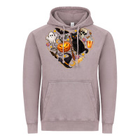 Vintage Zinc Halloween Heart Vintage Hoodie - texasbilliewilder