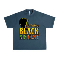 Midnight Navy feeling blacknificent Urban Heavy Tee - NancyCooperArtShop