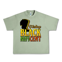 Oil Green feeling blacknificent Urban Heavy Tee - NancyCooperArtShop
