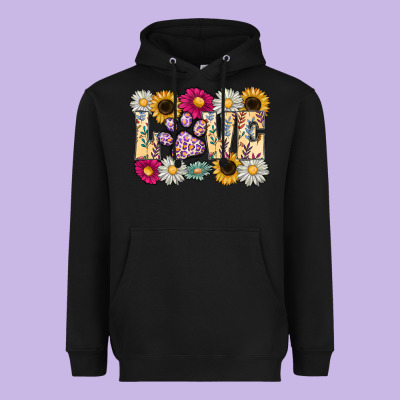 Love Dog Heavyweight Hoodie Designed By Cowhidedigitalart