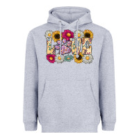 Heather Grey love dog Heavyweight Hoodie - CowhideDigitalArt