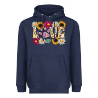 Navy love dog Heavyweight Hoodie - CowhideDigitalArt