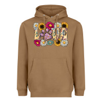 Toasted Coconut love dog Heavyweight Hoodie - CowhideDigitalArt