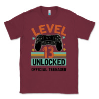 Burgundy Level 13 Unlocked Official Teenager 13th Birthday Classic Tee - Bettercallsaul