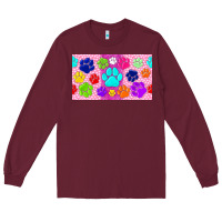 Burgundy paw print Long Sleeve Tee - TumblerDesignByShophia